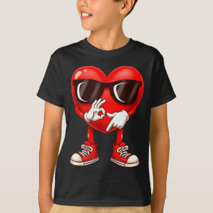 Funny Six Seven 6 7 Meme Heart Valentines Day Men  T-Shirt