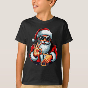 Funny Six Seven 6 7 Meme Santa Christmas Shirt Men