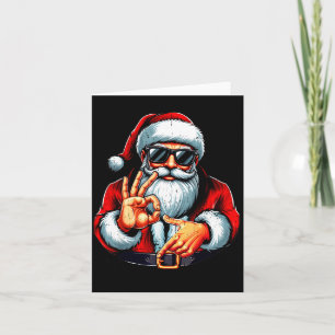 Funny Six Seven 6 7 Meme Santa Christmas Shirt Men Card