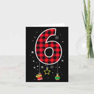 Funny Six Seven 6 7 Meme Saying Couples Christmas  Card