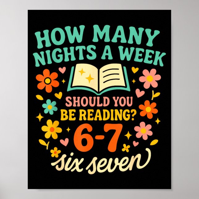 Funny Six Seven 6 7 Meme Teacher Design For Men Wo Poster (Front)