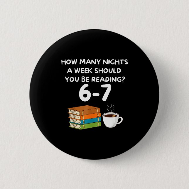 Funny Six Seven 6 7 Meme Teacher Design Reading 6- Cm Round Badge (Front)