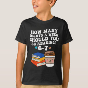 Funny Six Seven 6 7 Meme Teacher Reading 6-7 67 St T-Shirt