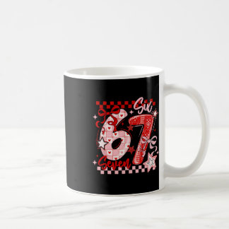 Funny Six Seven 6 7 Meme Valentine Girl Coffee Mug