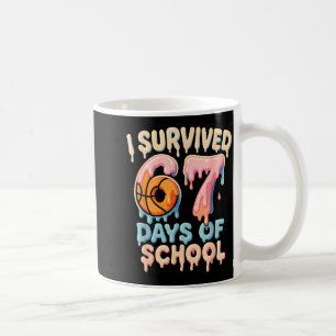 Funny Six Seven 6 7 Meme Z Gen I Survived 67 Days  Coffee Mug