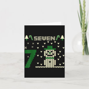 Funny Six Seven 6 7 Ugly Christmas Sweaters For Co Card