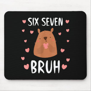 Funny Six Seven Bruh 67 Groundhog Kids Boys  Mouse Pad