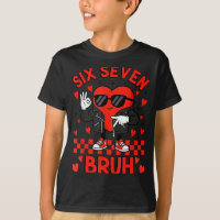 Funny Six Seven Bruh 6 7 Meme Valentines Heart Boy