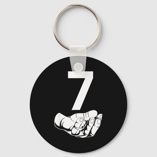 Funny Six Seven Gen Alpha Slang Meme 6 7 Matching  Key Ring (Front)