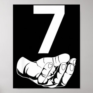 Funny Six Seven Gen Alpha Slang Meme 6 7 Matching  Poster