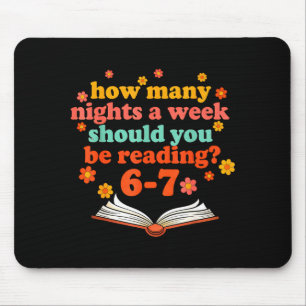 Funny Six Seven Meme 6 7 Teacher Book Reading 6 7  Mouse Pad