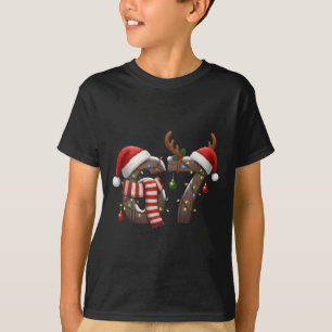 Funny Six Seven Meme 6-7 Xmas 67 Christmas Lights T-Shirt