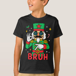 Funny Six Seven Meme Christmas Nutcracker Bruh Men T-Shirt