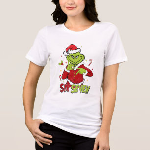 Funny Six Seven Meme Christmas Viral 6 7 Mean Gu Tri-Blend Shirt