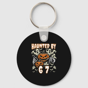 Funny Six Seven Meme Gen Alpha Haunted Key Ring
