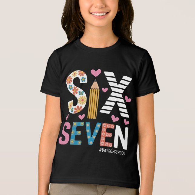Funny Six Seven Meme: Teacher Explains 6-7 Tri-Blend Shirt (Front)