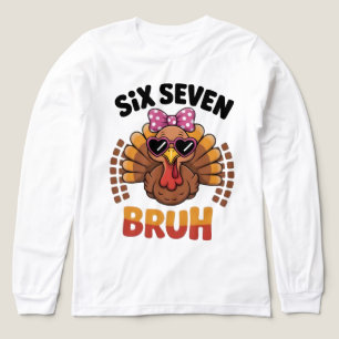 Funny Six Seven Meme Turkey Bruh 2025 Tri-Blend Shirt