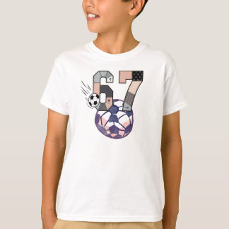 Funny Six Seven Soccer T-Shirt
