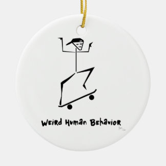 Funny Skate Board Christmas Ornament