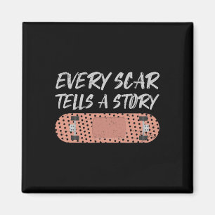 Funny Skate Distressed Design Cool Skateboarder Gi Magnet