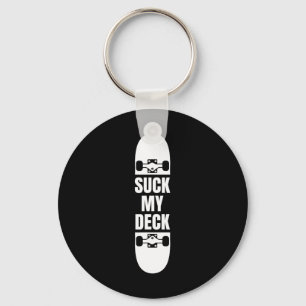 Funny Skateboard Deck Skateboarding Skater For Men Key Ring
