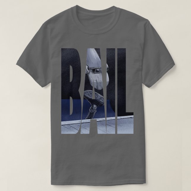 Funny skateboarding bail HC T-Shirt (Design Front)