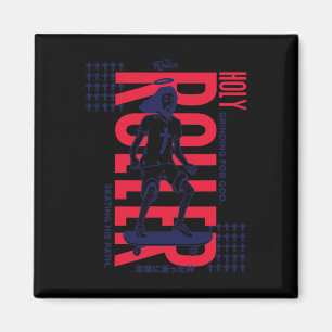 Funny Skateboarding Jesus Holy Roller Street Art S Magnet