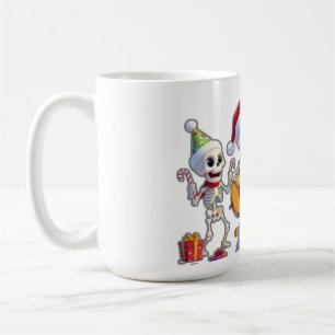 Funny Skeleton Band Christmas & New Year – 3D Cart Coffee Mug