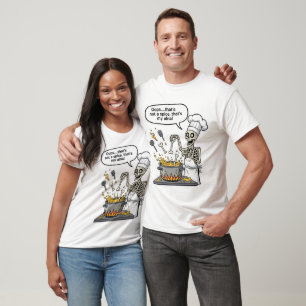 Funny Skeleton Chef Art Oops That's Not a Spice Th T-Shirt