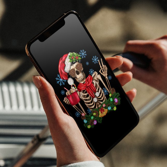 Funny Skeleton Christmas Holiday Card (Creator Uploaded)