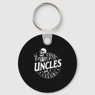 Funny Skeleton Cool Uncles Club New Uncle Men Key Ring