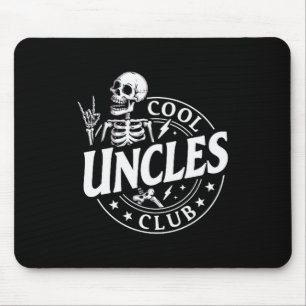 Funny Skeleton Cool Uncles Club New Uncle Men  Mouse Pad
