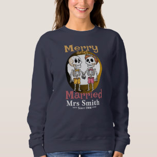Funny Skeleton Couple T-Shirt Sweatshirt