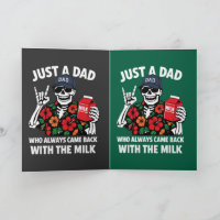Funny Skeleton Dad Came Back With The Milk Father'