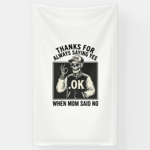 Funny Skeleton Dad Saying Yes Vintage T-Shirt Desi Banner