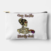Funny Skeleton Drinking I'm literally Dead Coffee