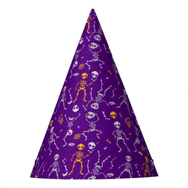 Funny Skeleton Halloween Party Hat (Front)
