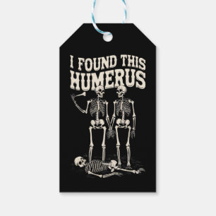 Funny Skeleton Humerus Halloween Party Humour Gift Tags