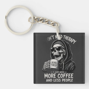 Funny Skeleton Humour Key Ring