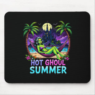 Funny Skeleton Ice Cream Hot Ghoul Summer Summerwe Mouse Pad