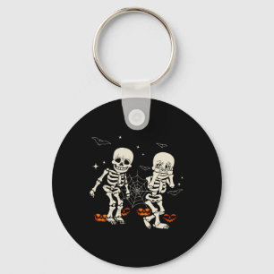 Funny Skeleton Kids Griddy-dance Halloween Trick O Key Ring