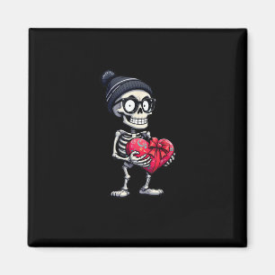 Funny Skeleton Men Women Skeleton Heart Valentines Magnet