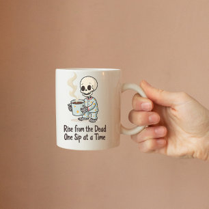 Funny Skeleton Morning Mug