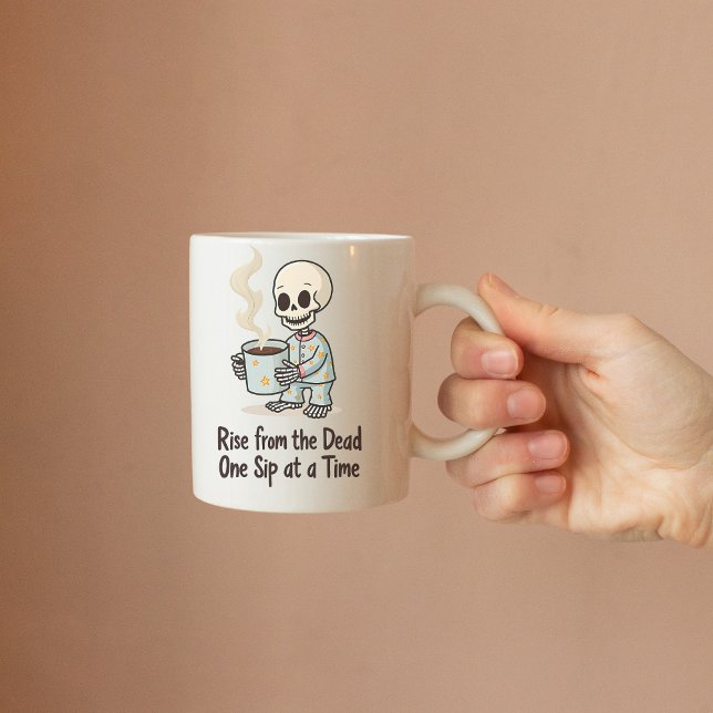 Funny Skeleton Morning Mug (Creator Uploaded)