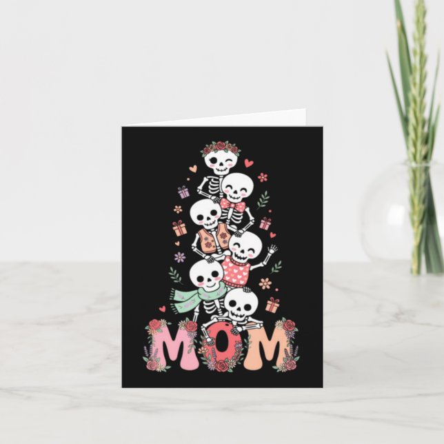 Funny Skeleton Mum Mama Mothers Day Card (Front)