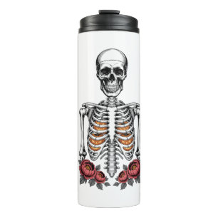 Funny Skeleton Pumpkin Fall Thermal Tumbler