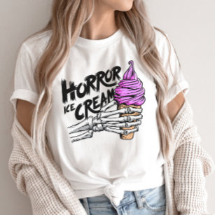 Funny Skeleton Shirt, Horror Ice Cream T-Shirt