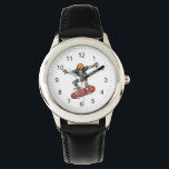 Funny Skeleton Skateboard vintage Skateboarding Watch<br><div class="desc">Funny Skeleton Skateboard vintage Skateboarding Watch</div>