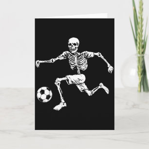Funny Skeleton Soccer Ball _1 Card