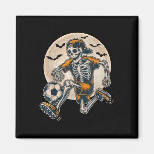 Funny Skeleton Soccer Men Boys Kids Halloween Cost Magnet